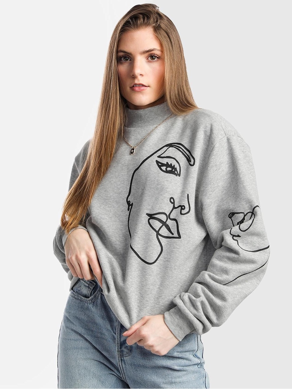 Modish Rebel by Buckle Two Faces Pullover Sweater
